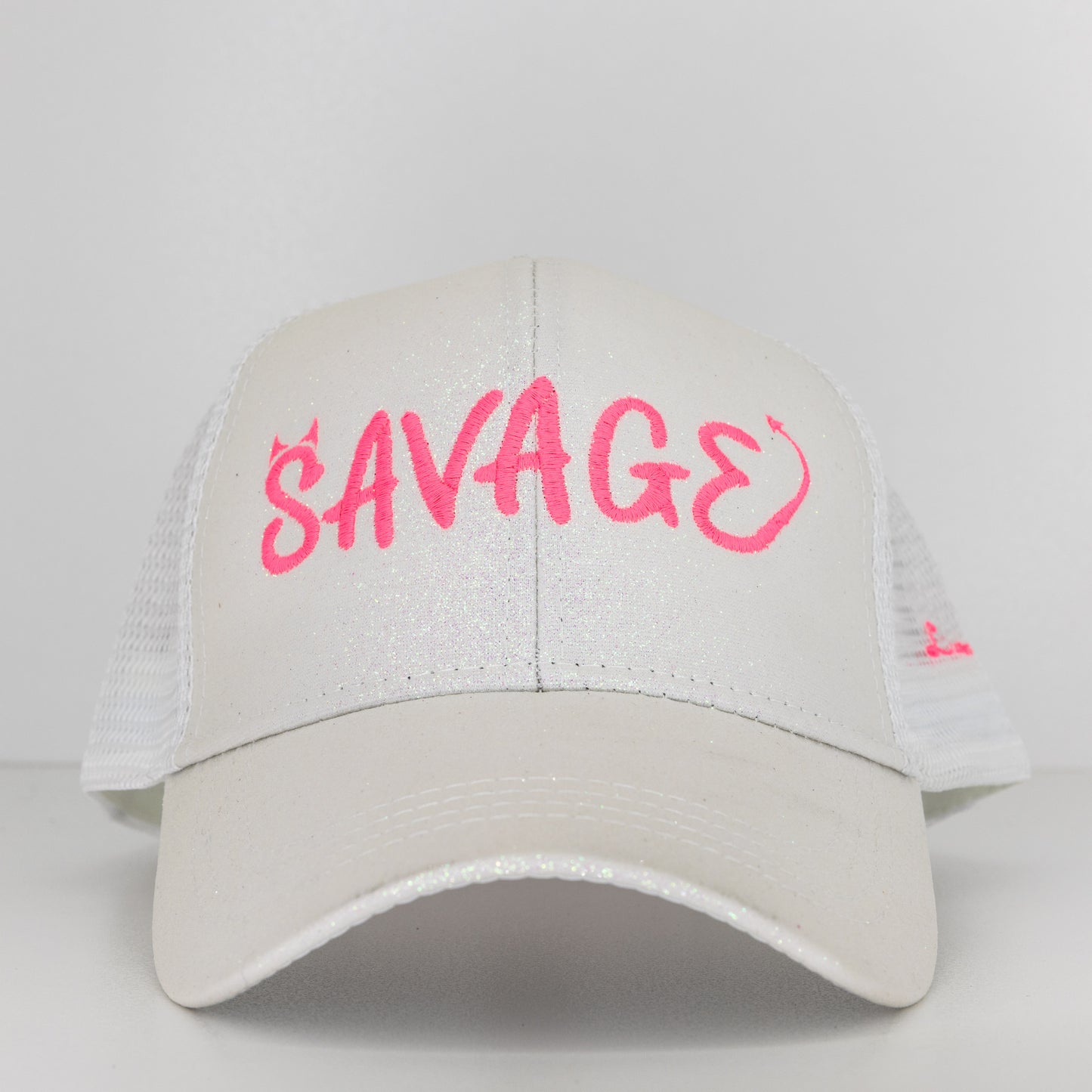 Savage Glitter Ponytail Trucker Hat