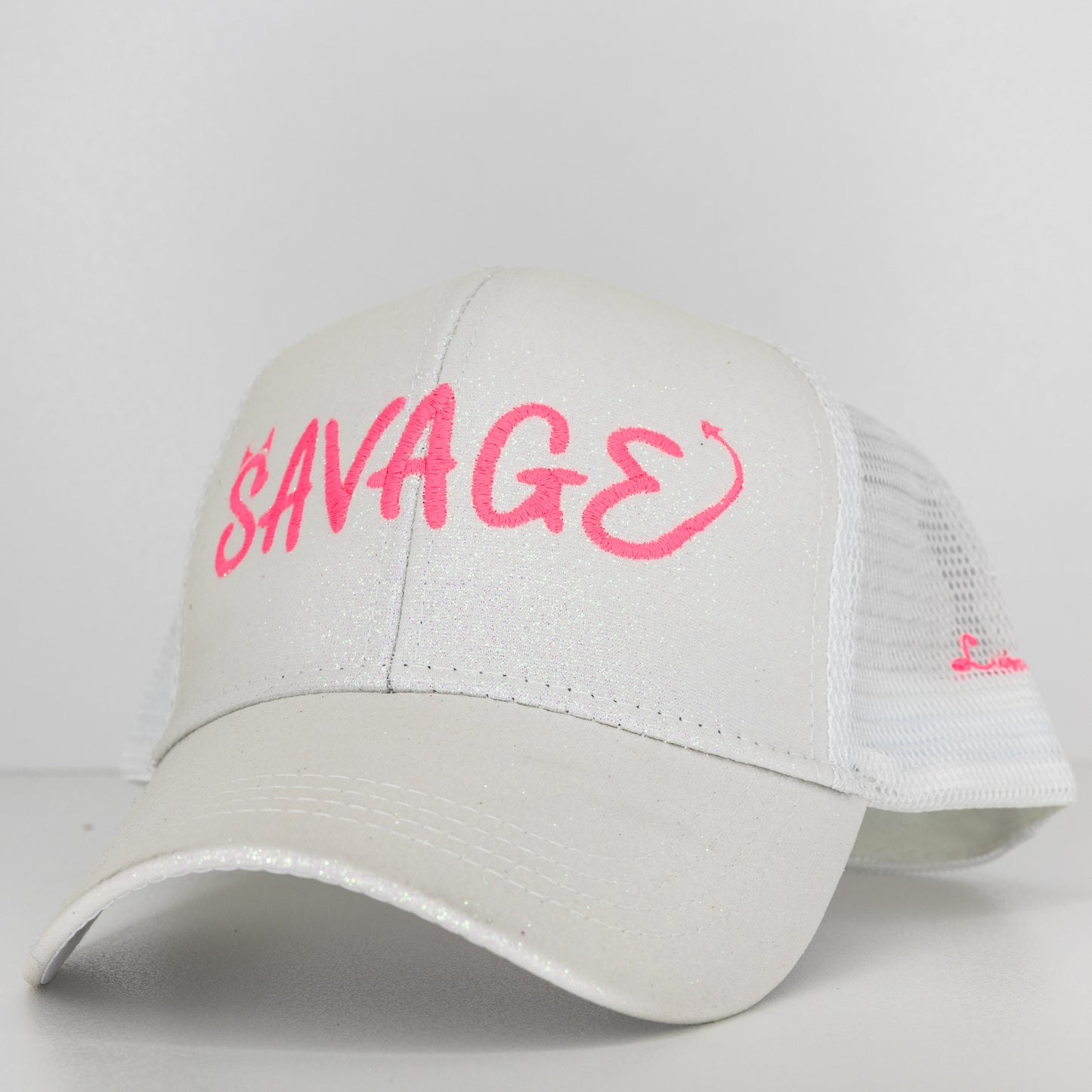 Savage Glitter Ponytail Trucker Hat