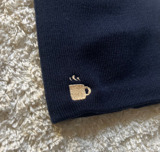 Short Beanie Hat with Coffee Logo SKULL Cap