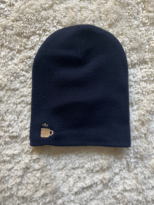 Short Beanie Hat with Coffee Logo SKULL Cap