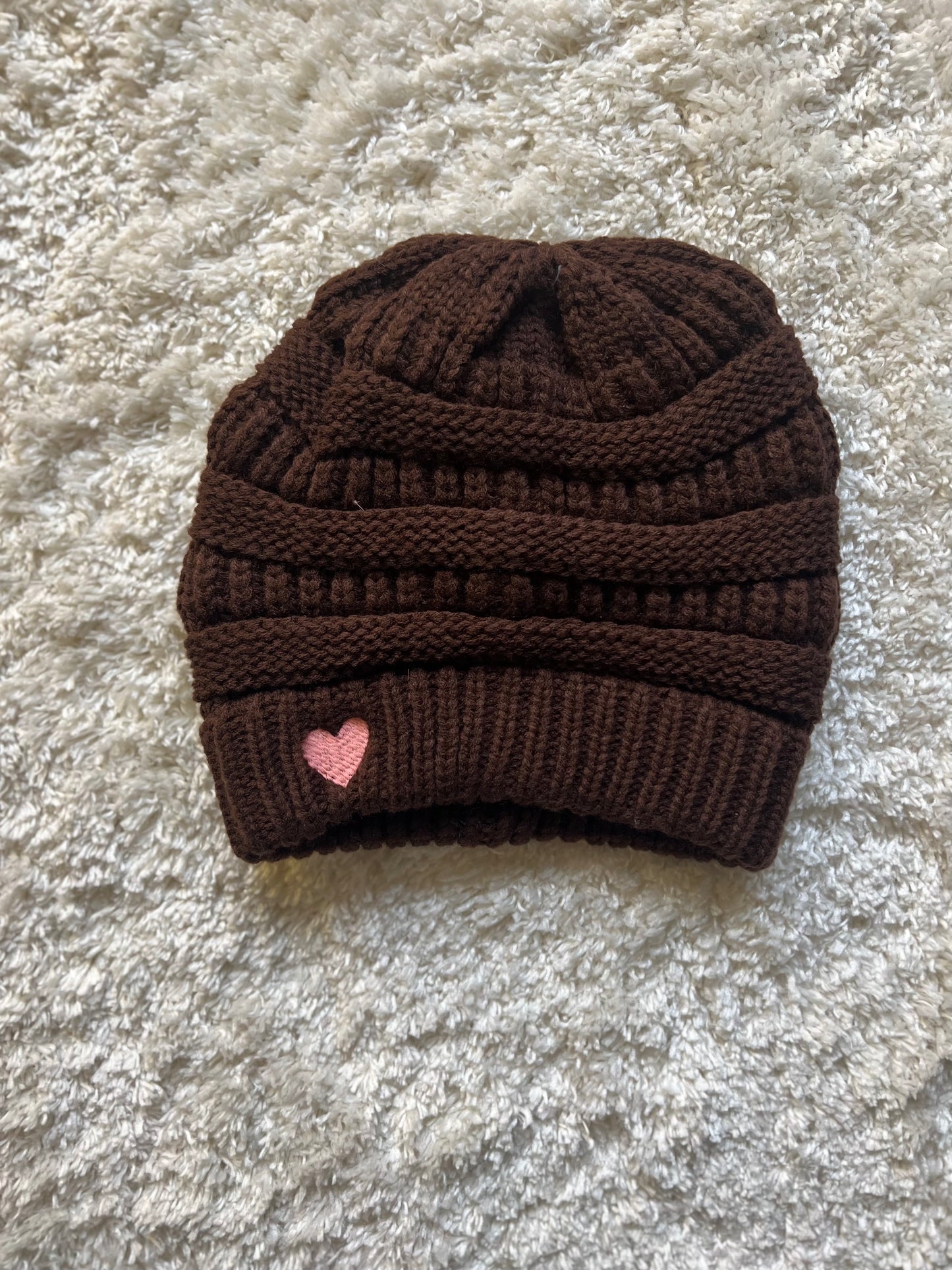 Classic Heart Toboggan Beanie