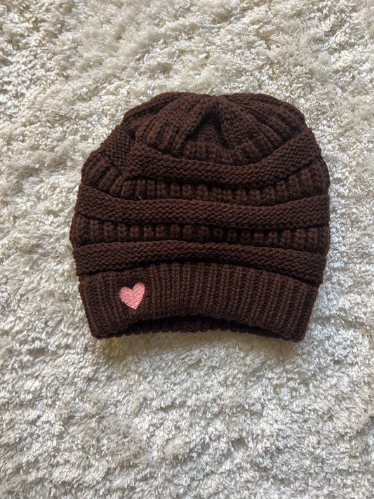 Classic Heart Toboggan Beanie