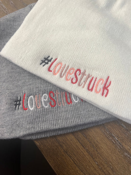 Love Struck Hashtag Short Beanie Hat Logo SKULL Cap