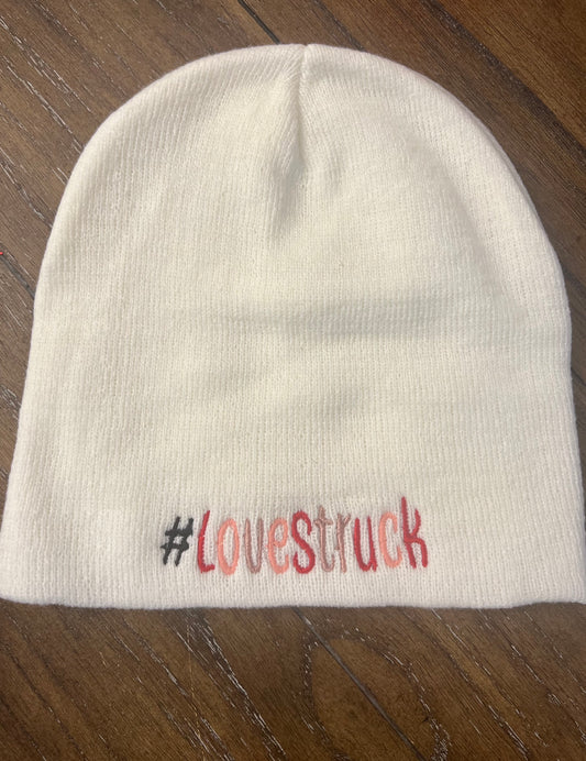 Love Struck Hashtag Short Beanie Hat Logo SKULL Cap